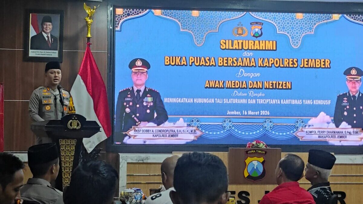 Silaturahmi dan Buka Puasa Kapolres Jember dengan Awak Media dan Nitizen (foto: Jurnalis.co.id/Sigit)