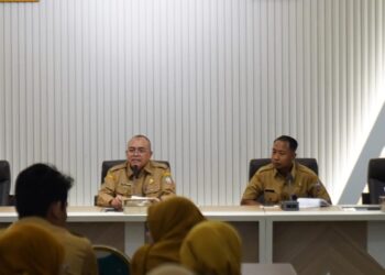 Pemerintah Kota Pontianak menggelar rapat koordinasi pelaksanaan Salat Idulfitri dan Open House.