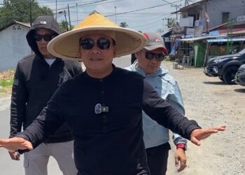 Bupati Kubu Raya Sujiwo memastikan langsung progres saat meninjau lokasi pada Rabu (18/3/2026).