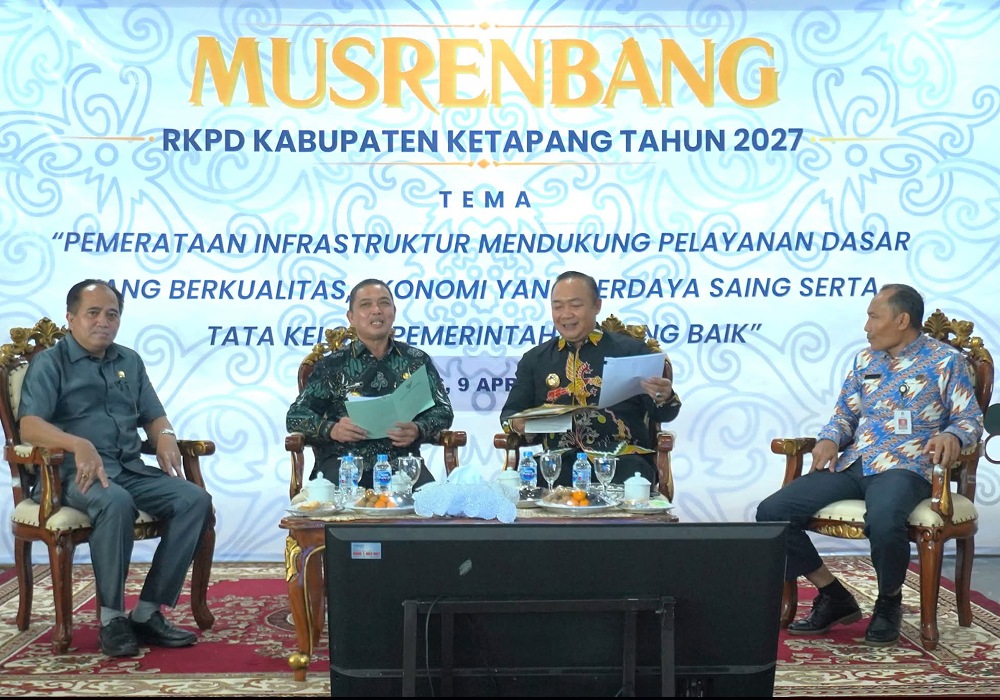 Bupati Alex dan Gubernur Norsan menyampaikan berbagai program di forum Musrenbang RKPD Ketapang.
