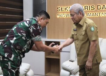 Kapendam XII Tanjungpura, Kolonel Inf Yusub Dody Sandra menemui Sekda Kalbar, Harisson, khusus membahas MBG.