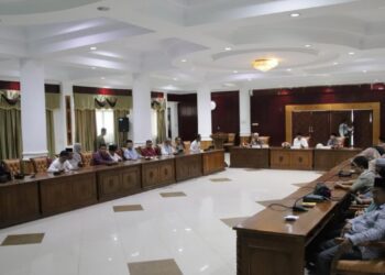 Kegiatan Evaluasi Perencanaan dan Penganggaran (EVRAN) Pemerintah Daerah Tahun 2026 di Balairung Setia, Kantor Bupati Mempawah
