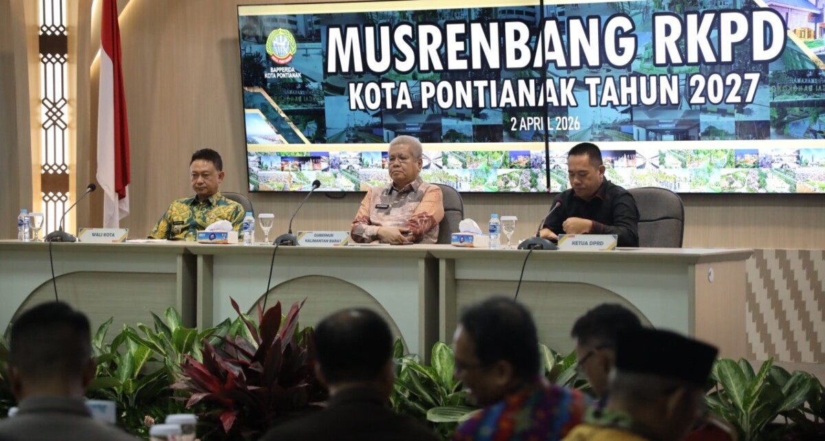 Pemerintah Kota Pontianak mengadakan Musrenbang RKPD Tahun 2027 di Aula Sultan Syarief Alkadrie, Kamis, 2 April 2026.