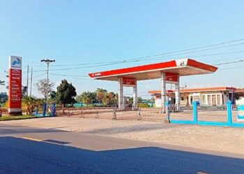 SPBU di Desa Kedamin Darat, satu diantara usaha yang dikelola PT UKM Kapuas Hulu