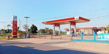 SPBU di Desa Kedamin Darat, satu diantara usaha yang dikelola PT UKM Kapuas Hulu
