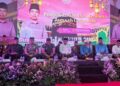 Ulama dan umaro Kabupaten Jember menggelar doa bersama untuk melepas jemaah calon haji 2026. Foto: Sigit Priyono/Jurnalis.co.id