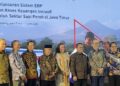 Bupati Malang, HM Sanusi (peci hitam) menghadiri Peluncuran Sistem Enteroprise Resource Planning (ERP) dan Akses Keuangan Inklusif untuk Sektor Sapi Perah.