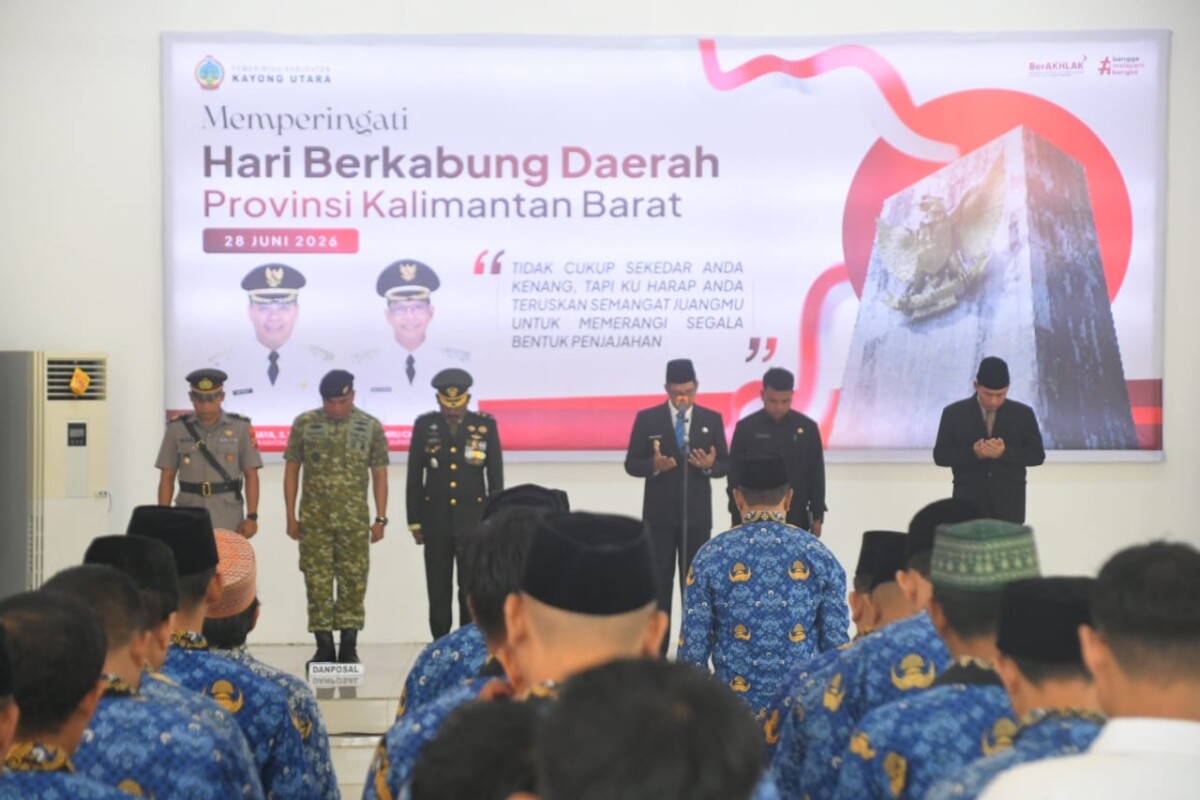 Wakil Bupati Amru Chanwari saat membacakan sambutan Gubernur Kalimantan Barat, Senin (29/06/2026)