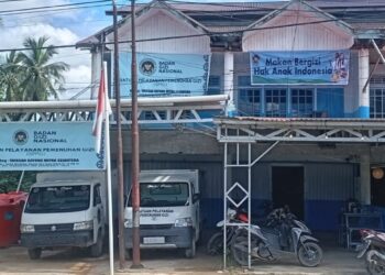Potret bangunan SPPG Simpang Hilir-Teluk Melano di Kabupaten Kayong Utara. Foto: Bakri Rahman/Jurnalis.co.id