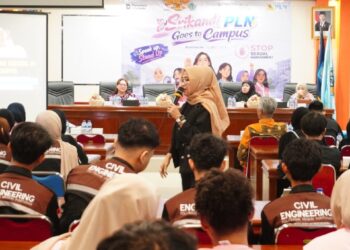 Srikandi PLN UIP KLB goes to kampus. Para mahasiswi dari Politeknik Negeri Pontianak diberi pemahaman soal cara melindungi diri dari kekerasan seksual.