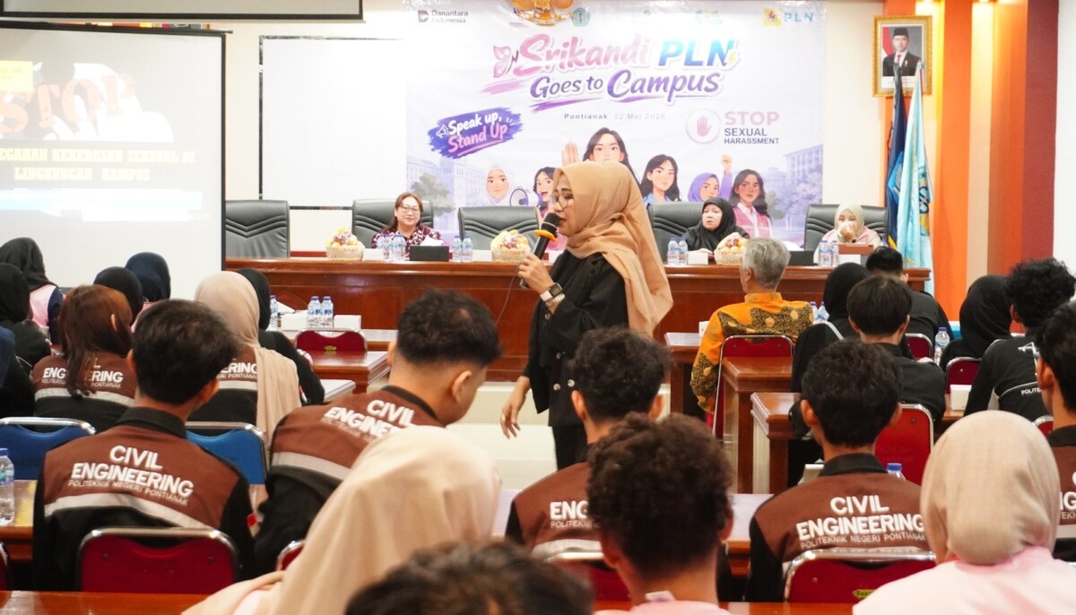Srikandi PLN UIP KLB goes to kampus. Para mahasiswi dari Politeknik Negeri Pontianak diberi pemahaman soal cara melindungi diri dari kekerasan seksual.