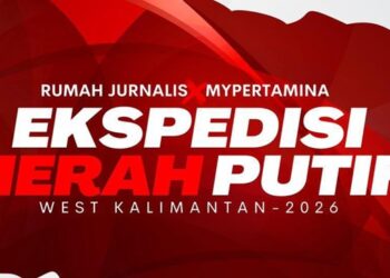 Ekspedisi Merah Putih Rumah JurnalisxMyPertamina Bakal Kibarkan Seribu Bendera di Temajuk