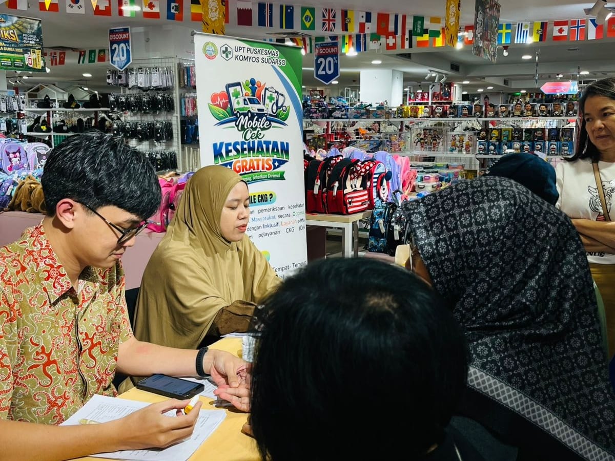 Mobile CKG hadir memberikan layanan cek kesehatan gratis bagi masyarakat.