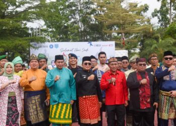 Sujiwo usai memimpin Upacara Peringatan HUT ke-19 Kabupaten Kubu Raya di halaman Kantor Bupati, Jumat (17/7/2026).