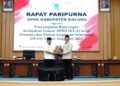 Bupati Malang M. Sanusi menghadiri Rapat Paripurna DPRD Kabupaten Malang, Rabu (15/7/2026).