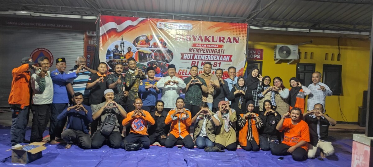 BPBD Kabupaten Jember gelar tasyakuran menyambut HUT RI ke 81 sekaligus Juara BPBD terbaik se Jawa Timur 2026 (foto: Sigit Priyono/ Jurnalis.co.id)