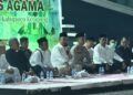 Bupati Ketapang, Alexander Wilyo hadir di tengah masyarakat dalam agenda doa bersama lintas agama. Foto: Ist.