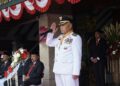 Sanusi saat menjadi Inspektur Upacara HUT ke-81 RI di Halaman Pendopo Agung Kabupaten Malang, Senin (17/8/2026) pagi.