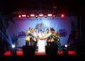 Wali Kota Pontianak Edi Rusdi Kamtono membuka Pontianak Carnaval Khatulistiwa di Jalan Diponegoro Pontianak, Jumat (14/8/2026) malam.