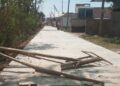 Jalan Balaidesa, Sitirejo Kecamatan Wagir Kabupaten Malang yang di perbaiki dengan metode cor.