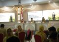 Sekretaris Daerah Kota Pontianak Amirullah saat membuka Sosialisasi Bimbingan Teknis Penilaian Tingkat Kematangan Perangkat Daerah di Lingkungan Pemerintah Kota Pontianak di Aula Sultan Syarief Abdurahman Kantor Wali Kota Pontianak, Selasa (1/9/2026).
