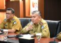 Sekretaris Daerah Kabupaten Kubu Raya Yusran Anizam dalam rapat evaluasi di Kantor Bupati Kubu Raya, Selasa (8/9/2026).