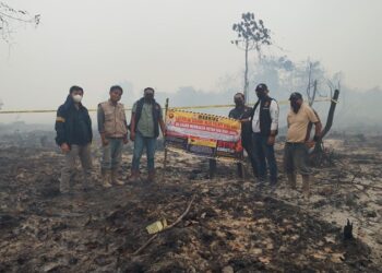 75 Hektare Lahan HGU PT Pinang Witmas Abadi Terbakar, Satgas Gakkum Polres Kubu Raya Lakukan Penyelidikan
