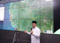 Gubernur Norsan Pantau Pergerakan Arah Angin, Antisipasi Penyebaran Asap Karhutla